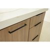 Elements By Hardware Resources 10" Overall Length Matte Black Edgefield Cabinet Tab Pull A500-10MB